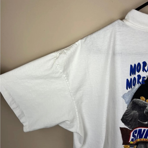 Vintage Snickers Promo Candy TShirt XL Elephant More Peanuts More Satisfaction - Picture 12 of 13